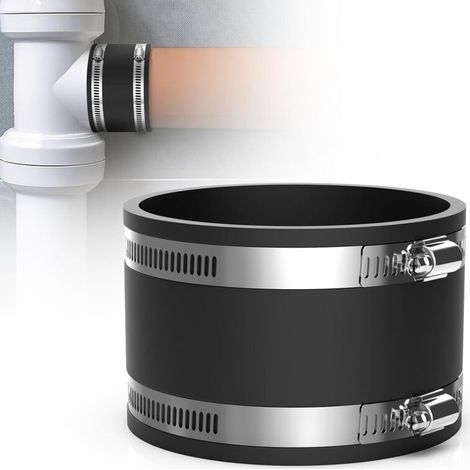 Gummimanschette Schlauch 100mm Aus Epdm Flexibler Gummianschluss Mit Edelstahl-schellen Für Pvc-schlauch, Lüftungsschlauch, Staubabscheider, Aktivkohlefilter