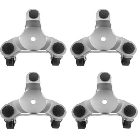 4-teiliges Tri-dolly-set Aus Stahl, 152 Mm, Tragfähigkeit 150 Kg, Ideal Zum Bewegen Von Möbeln Und Haushaltsgeräten, Langlebig Und Einfach Zu Verwenden