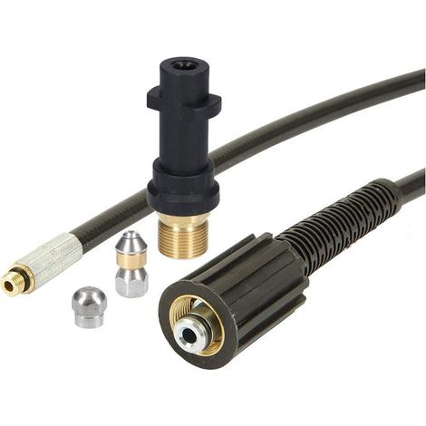 15 M Rohrreinigungsschlauch 180 Bar / 2610 Psi Reinigungskit Für Hochdruckreiniger Kärcher K2-k7
