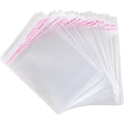 300 Stück Zellophanbeutel, Selbstklebende Kleine Lebensmittelbeutel, Transparente Opp-kunststofftüten Für Süßigkeiten Und Kekse (7x10 Cm)