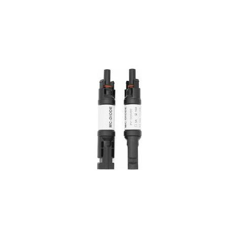 2 Stück Mc-4 Stecker Mit Diode, 10a Dc1000v Dioden-steckverbinder Für Solarpaneele, Paralleler Mc-4 Männlich/weiblich Pv Solarenergie Photovoltaik Solar-kabeladapter