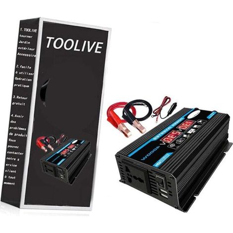 12v Auf 220v Reiner Sinus Wechselrichter 4000w, Sinuswellen-inverter-transformator Mit Fernbedienung Und Doppelter Ac-steckdose Für Wohnmobile, Autos Und Lkw