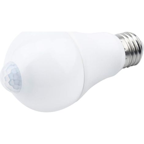 Led-glühbirne E27 Mit Bewegungsmelder, Intelligentes Licht 9 W, Ersetzt 90-w-energiesparlampe, 120° Abstrahlwinkel, Weiß, E27, 9 W