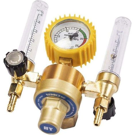 Argon-co2-gasdruckminderer – Druckregler Für Mig- Und Wig-schweißen – Durchflussmesser Mit Doppelrohr – Metall-regelventil
