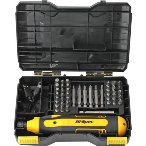 Kabelloser Elektrischer Schrauber 3,6v – Usb-aufladbar – 200 U/min – Chrom-vanadium-bits – 44-teiliges Reparaturset