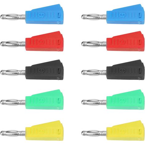 Banane Stecker Für Lautsprecher, Vernickelt, Stapelbar, Hochtechnologie Für Klassenzimmer, Industrie, Lautsprecher Und Labore