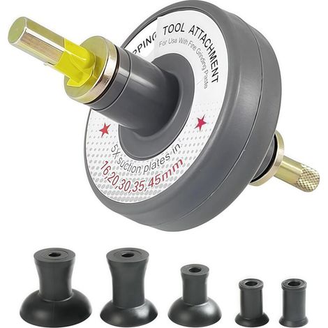 Ventilschleifwerkzeug-set, Autoreparaturschleifer, Ansaugventil-schleifwerkzeug, Ventilschleifwerkzeughalterung Mit 8 Saugnäpfen, 1000 U/min Bis 1250 U/min