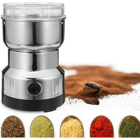 Elektrische Kaffeemühle Und Mixer, Zerkleinerer Für Kaffeebohnen, Leinsamen Und Andere Gewürze - Edelstahl 26@