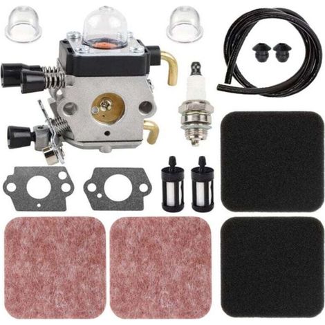 Vergaser Mit Luftfilter Und Kraftstoffschlauch Für Fs85 Fs85r Fs80 Fs72 Fs74 Fs75 Fs76 Fs85rx Rasenmäher Ersetzt C1q-s97 C1q-s186