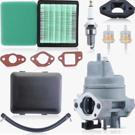 Haishine Gc190 Vergaser-kit Für Honda Gc190 Gcv190 Gcv190la Hrb217 Hrx217 Hrx217k1 Hrx217k2 Mit Luftfilterdeckel, Ölschlauch, Gcv160 Luftfilter, Kraftstofffilter Und Zündkerze