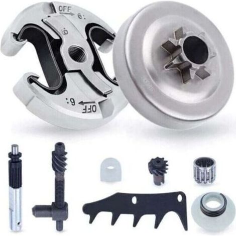 Ritzelsatz Für Husqvarna 445 445ii 450 450ii Kettensäge, 325 Ritzel (7 Zähne) Mit Kupplung + Krallen + Ölpumpe + Lager Ersatzteile Zubehör