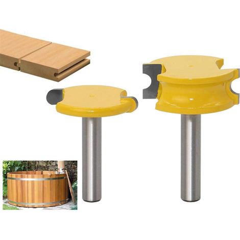 2er-set Fräser Für Holzbearbeitung, 8 Mm, Bogenförmige Holzfräser, Vielseitige Nutenfräser Für Mehr Komfort