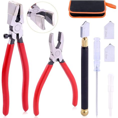 Professionelles Glaserschneider-set Mit Gummispitzen Für Präzise Schnitte In Glas, Fliesen, Spiegel Und Mosaik