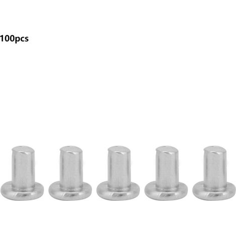 100 Aluminium-nieten Mit Flachem Senkkopf M2,5 3/4/5 Mm (m2,5x4)