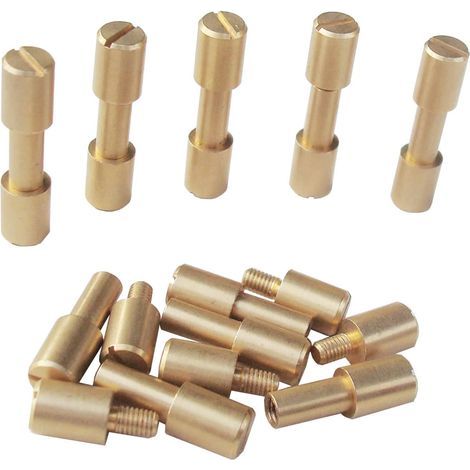 Messing Schrauben Nieten Messermacher Pivot Pin Befestigungen Diy Messergriff Bolzen Schrauben Packung Mit 10 Stück 6mm