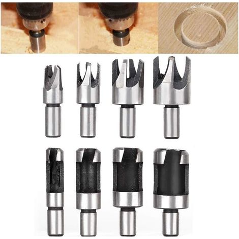 Stück, Aus Kohlenstoffstahl, Holz-steckverbinder-schneider, 10 Mm, Runder Schaft, Bohrer-zubehör