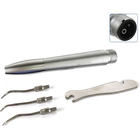 Pneumatisches Dentalgerät Mit Universalen Kv-aufsätzen: Zahnsteinentferner, Mundhygieneinstrument