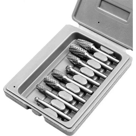 Doppelter Elektrischer Drehfräser Aus Hartmetall – Durchmesser 6-12 Mm – Zum Schleifen Von Metall Und Holz – 8er-pack
