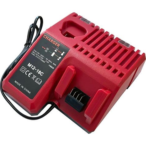 Das M12-18c Ersetzt Das Doppelte Lithium-ionen-ladegerät Von Milwaukee 12 V/18 V 3 A.