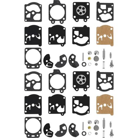Poweka Reparaturkit Für Vergaser, Dichtung Und Membran, Kompatibel Mit Walbro K10-wat Wa & Wt Serien, Stihl, Husqvarna, Poulan, Mcculloch, Echo, 2er-pack