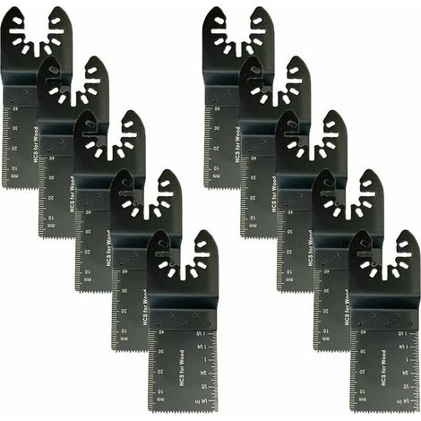 10 Stück Multifunktions-sägeblätter Zubehör, 34mm Multifunktionswerkzeug-klingen, Universelle Oszillierende Multifunktionswerkzeuge, Universal-sägeblätter Für Fein Multimaster, Dewalt Und Mehr - Liaik
