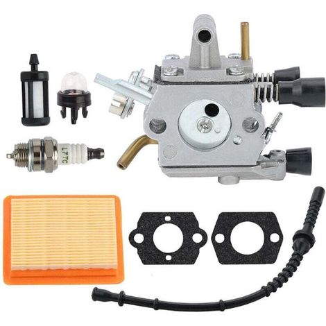 Vergaser Für Stihl Fs120 Fs200 Fs250 Fs300 Fs350 Fr350 Fr450 Fr480 Freischneider, Ersetzt 4134 120 0653, 4134 120 0603, Mit Luftfilter, Zündkerze Und Primerbirne