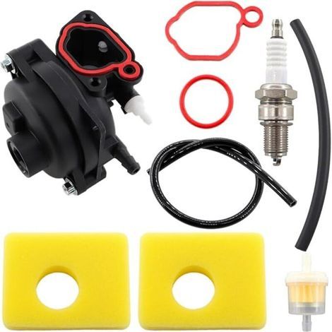 Vergaser Kompatibel Mit Briggs & Stratton Motoren 300e, 450e, 500e 550e 575e 600e Ovh, 591979, 595656, 590556 591160 Rasenmäher Mit Luftfilter, Kraftstofffilter Und Zündkerze