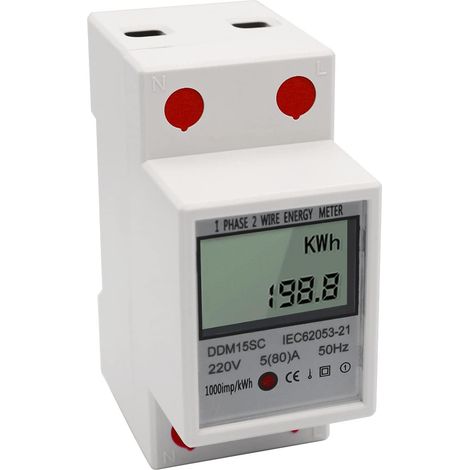 Ddm15sc 220v/50hz 5-80a Einphasiger Multifunktionaler Stromzähler
