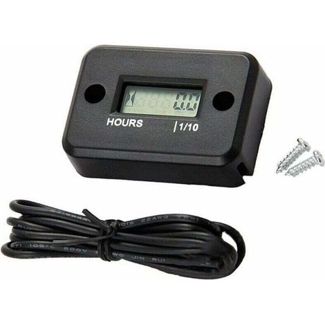 Wasserdichte Lcd-anzeige Digitaler Stundenzähler Messuhr-timer Für Quad Atv Schneemobil Motocross Pitbike Rasenmäher Traktor Lkw