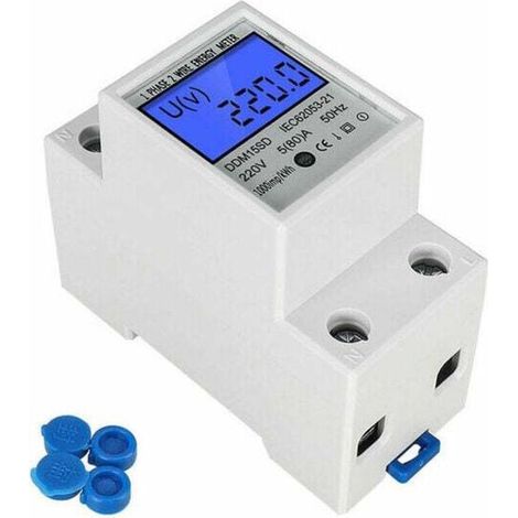 Digitaler Stromzähler - 80a 220v - Lcd - Zwischenzähler/stromzähler - Nicht Kalibriert - S0-schnittstelle