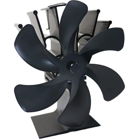 Leiser 6-blatt-ventilator Für Holz-, Gas- Und Pelletöfen, Startet Bei 50 °c / 122 °f