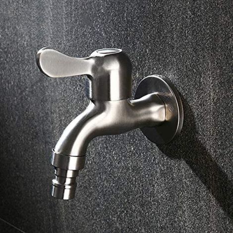 Edelstahlhahn Für Badezimmer, Toilettenreinigung, Außengarten, Wischmopp, Poolhahn