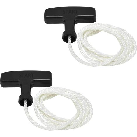 2er-set Startgriffe Für Rasenmäher Mit Seilzug, 134 Mm Langes Zugseil Für Benzinmotor Mit Starter Für Rasenmäher