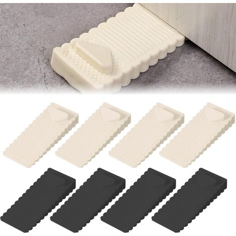 8er-set Türstopper Aus Weichem Gummi, Rutschfest Und Höhenverstellbar, Geruchlos, Für Böden Und Wände, Geeignet Für Teppich-, Parkett- Und Betonböden