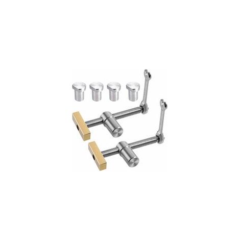 2er-set Schnellspannzwinge Für Werkbanktisch Mit 4 Bankhunden Für 20-mm-löcher, Diy-werkbankanschlag Und Schnellspanner Für 20-mm-löcher