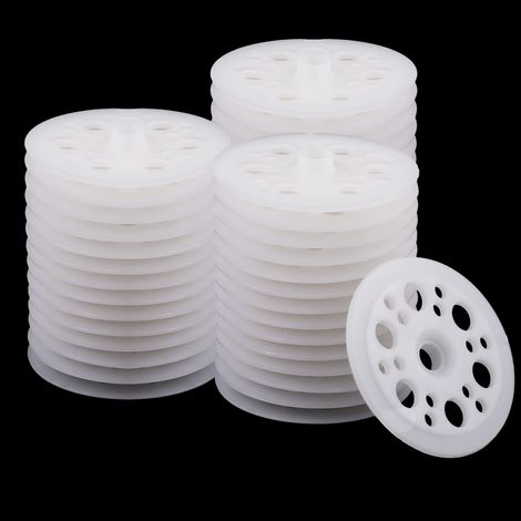 100 Stück Kunststoff-unterlegscheiben, 45 Mm Kunststoff-unterlegscheiben, Polypropylen-unterlegscheiben, Schaumstoff-unterlegscheiben Zur Befestigung Und Unterstützung Von Dämmplatten Aus Schaumstoff