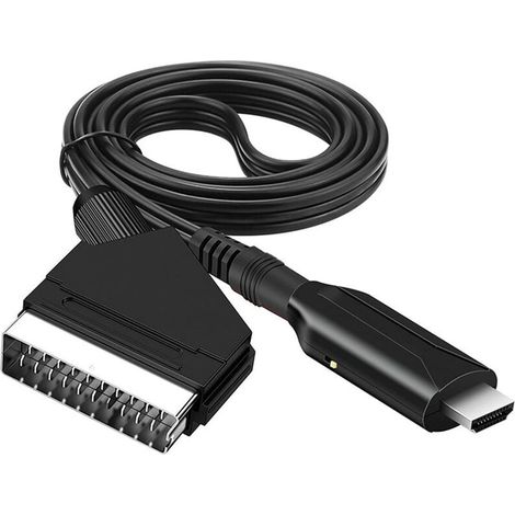Scart-zu-hdmi-kabel – Scart-auf-hdmi-adapter – All-in-one-scart-audio-/video-zu-hdmi-konverter 1080p/720p