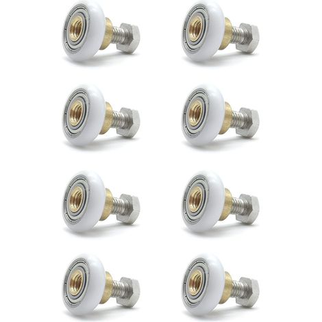 Duschrollen, 8-teiliges Schiebetür-rollenset, Ersatzteile Für Duschtüren, 19 Mm Durchmesser Glas-türrolle