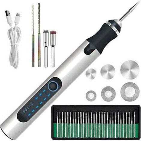 Elektrischer Gravurstift, Kabelloser Mini-gravierstift, 300 Mah, Wiederaufladbar
