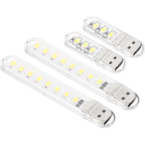Usb-nachtlicht, 1er-pack Tragbare Mini-led-lampen Zum Einstecken Für Innendekoration, Lesen, Schlafen, Camping, Weiß