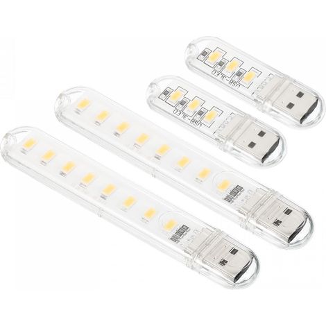 Usb-nachtlicht, 1er-pack Tragbare Mini-led-lampen Zum Einstecken Für Innendekoration, Lesen, Schlafen, Camping, Warmweiß