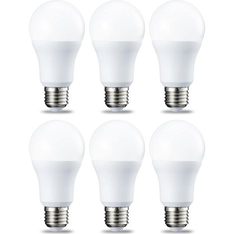 6er-pack Led-glühbirnen, Edison-schraubsockel E27, 10 W, Kaltweiß, Nicht Dimmbar