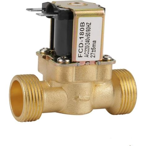 Elektromagnetventil, Bidirektionaler Wassereinlass G1/2 Ac220v Elektronisches Magnetventil Normal Geschlossen Ac 220v 240v Fcd-180b
