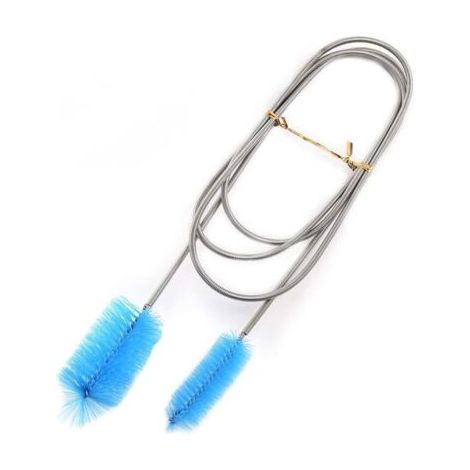 Saubere Rohrbürste Zur Reinigung Von Flexiblen Wasserschläuchen, Doppelkopf-rohrreiniger Für Fischbecken (blau)