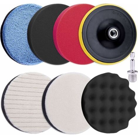 Polierschwämme 125mm Polierpad-set Autoschwamm Polierschwamm Aus Schaumstoff Mit M14-bohrmaschinenadapter Für Bohrmaschine