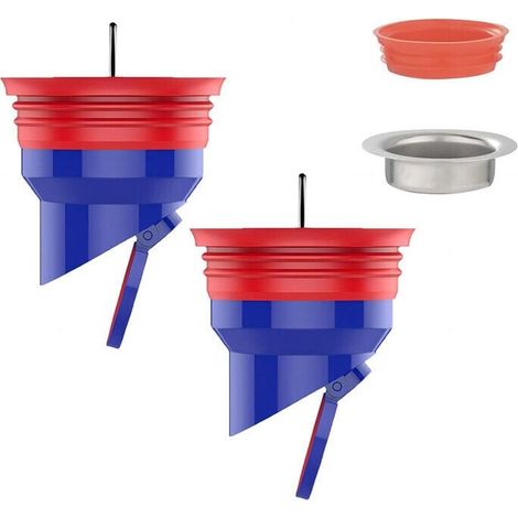 2 Stück Geruchsneutrale Bodenabläufe Für Duschen, Silikon-bodenablauf-siphon, Rückstau-schutz Für Duschbodenablauf, Universell Passend Für 50er Und 40er Rohre, Geruchsschutz-kern