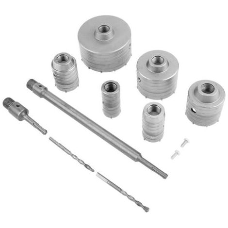 Bohrkrone, Bohrkrone, Bohrkrone-set, Sds-bohrkrone Für Betonwand, 10 Wandbohrer, 35 Mm/40 Mm/50 Mm/65 Mm/82 Mm/110 Mm