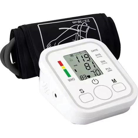 Blutdruckmessgerät Mit Oberarmmanschette - Herzfrequenz- Und Bluthochdruckmonitor Für Den Hausgebrauch - Blutdruckmessgerät Mit Lcd-bildschirm