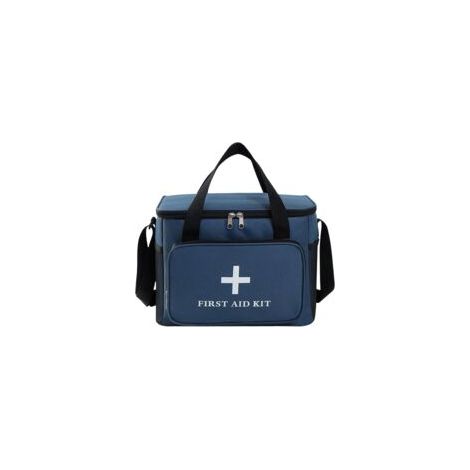 Erste-hilfe-tasche Leer 14l, Xxl Medikamententasche Für Reisen, Mit Griff Und Schultergurt, Wasserdichtes Oxford-gewebe, Für Zuhause, Schule, Reisen, Camping (marine)
