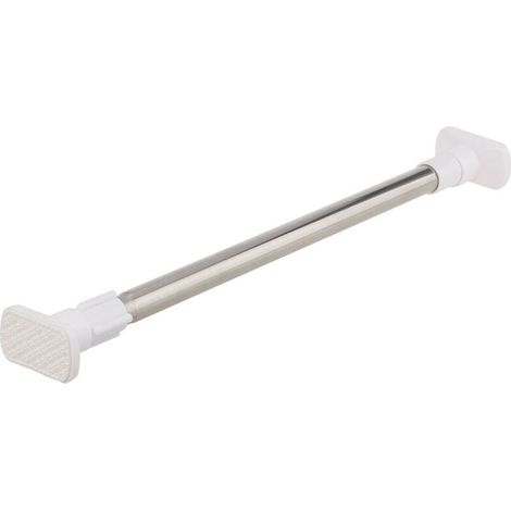 Teleskopische Duschstange, Mittellange Edelstahlstange, Ohne Bohren, Vorhangstangen, Schrankstangen, Moderne Duschvorhangschienen (50-80 Cm)